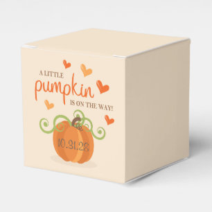 Cute Little Pumpkin Baby Shower Bedankdoosjes