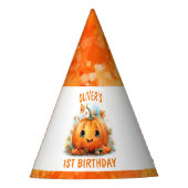Cute Little Pumpkin Birthday Party Feesthoedjes (Voorkant)