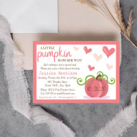 Cute Little Pumpkin Girls Baby shower