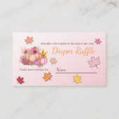 Cute Little Pumpkin op haar weg naar Pink Diaper R Informatiekaartje (Voorkant)
