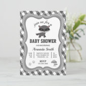 Cute Little Raccoon Baby shower Invitation (Debout devant)