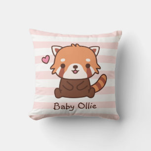 Cute Little Red Panda Baby Kamer Decoratie Kussen