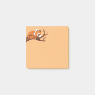 Cute Little Red Panda Post-it® Notes