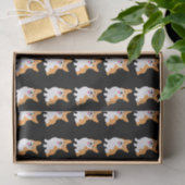 Cute Little Smiling Corgi Puppy Tissuepapier (Geschenk)