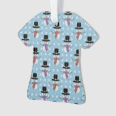Cute Little Snowmen Pattern Ornament (voorkant)