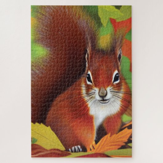 Cute Little Squirrel Jigzaag Puzzle Legpuzzel (Verticaal)