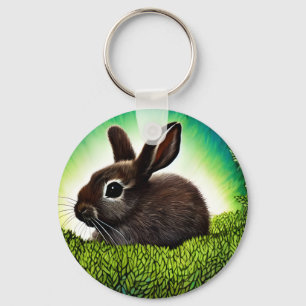 Cute Little Storybook Bunny Sleutelhanger