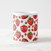 Cute little strawberries extra grote beker (Voorkant)