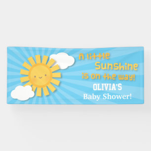 Cute Little Sunshine Baby shower Welcome Banner