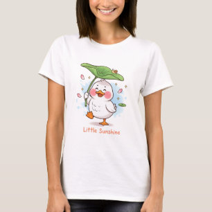 Cute Little Sunshine Eend Cartoon T-Shirt Kawaii