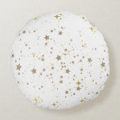 Cute little tiger gold start rond kussen (Achterkant)