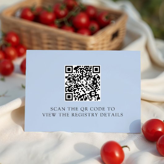 Cute Little Tomato Baby Shower Registry Informatiekaartje