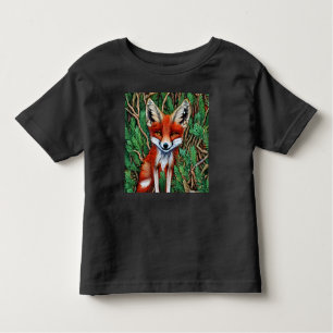 Cute Little Wilderness Fox Kinder Shirts