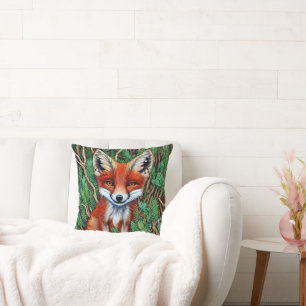 Cute Little Wilderness Fox Kussen