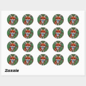 Cute Little Wilderness Fox Ronde Sticker (Vel)
