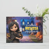 Cute Little Witch Spooktacular invitation Annivers (Debout devant)