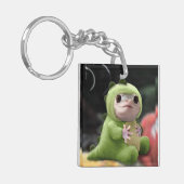 Cute Lizard Plushie Sleutelhanger (Voorkant Links)