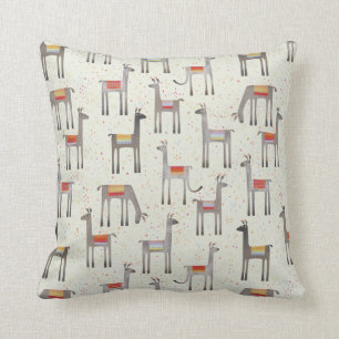 Cute Llama Alpaca Pastel Kussen