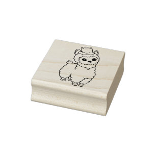 Cute Llama/Alpaca Rubber Stamp Rubberstempel