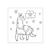 Cute Llama/Alpaca Rubberstempel (Afrduk)