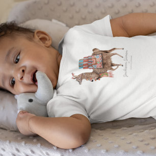 Cute Llama Animal Baby Boy Bodysuit
