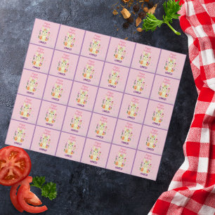 Cute Llama Animal Birthday Party Colorful Mexican Cadeaupapier