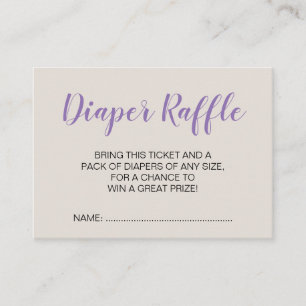Cute Llama Baby shower Diaper Raffle Ticket Kaarte