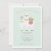 Cute, Llama baby shower Kaart (Voorkant)