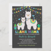 Cute Llama Boy Baby shower/Fiesta Cactus Alpaca Kaart (Voorkant)