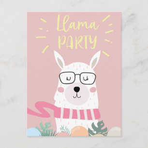 Cute llama briefkaart