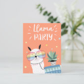Cute llama briefkaart (Staand voorkant)