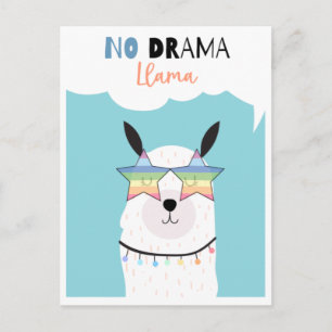 Cute llama briefkaart