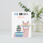 Cute llama briefkaart (Staand voorkant)