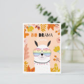 Cute llama briefkaart (Staand voorkant)