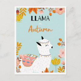 Cute llama briefkaart