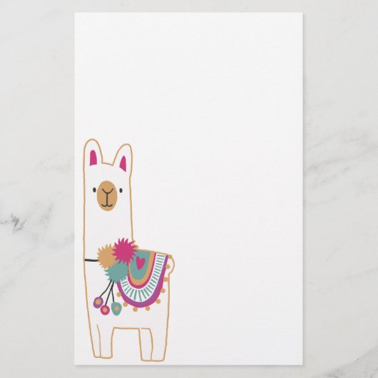 Cute llama briefpapier (Voorkant)