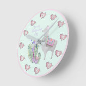 Cute Llama Cactus Hearts - heb een lastige dag Ronde Klok (Hoek)
