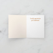 Cute Llama Carte de remerciements (Intérieur)