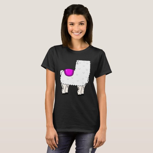 Cute Llama Costume Alpaca T-shirt (Voorkant volledig)