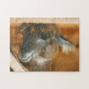 Cute Llama Face Boerderij Animal Art Legpuzzel