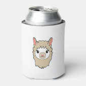 Cute Llama Face Tekening Blikjeskoeler (Blikje Voorkant)