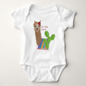 Cute Llama Floral Cactus No Prob-Llama Romper (Voorkant)