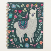 Cute Llama Floral Design Planner (Voorkant)