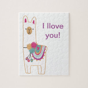 Cute llama legpuzzel