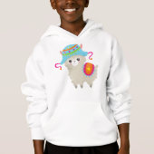 Cute Llama, Little Llama, Alpaca, Llama met Pet (Voorkant)