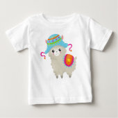 Cute Llama, Little Llama, Alpaca, Llama met Pet (Voorkant)