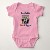 Cute Llama Lover Blijf positief Romper (Voorkant)
