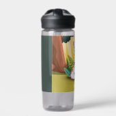 Cute Llama Meditating in Magical Forest Waterfles (Voorkant)