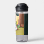 Cute Llama Meditating in Magical Forest Waterfles (Achterkant)