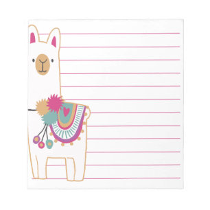 Cute llama notitieblok